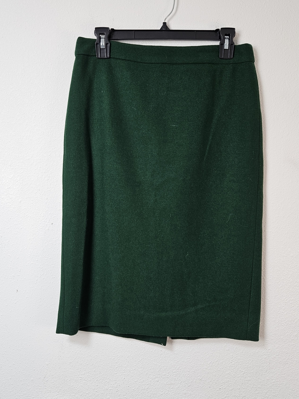 J.Crew The Pencil Skirt Classic Wool Blend Dark Green Women's Pencil Skirt 4
